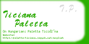 ticiana paletta business card